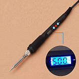 Паяльник електричний цифровий 220 В 60 Вт з регулюванням температури 200~500 °C, фото 2