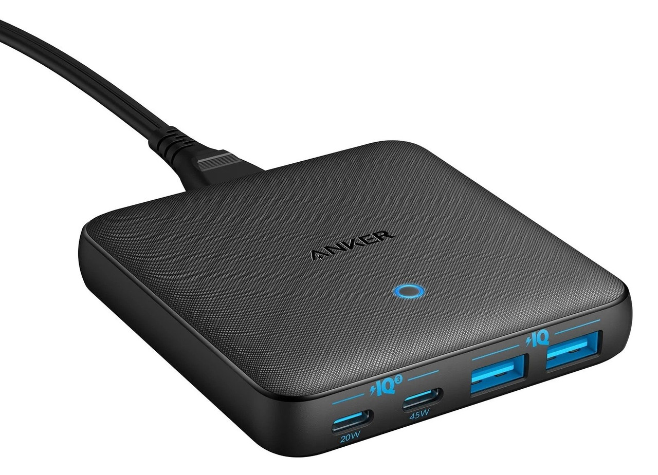Мережевий зарядний пристрій Anker PowerPort 543 Atom III Slim 4-65W 2&2xUSB-C PIQ3.0