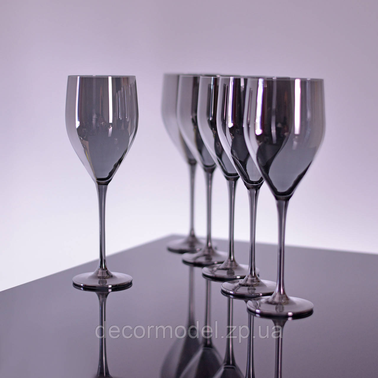 Набір келихів для вина Bohemia Sitta 360 мл графіт 1SF60/360, фото 1