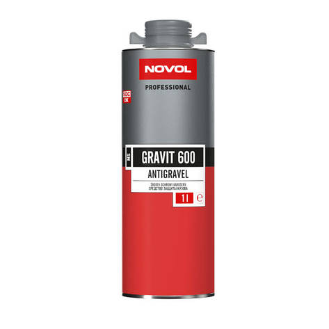 Антигравій (гравітекс) для захисту днища NOVOL GRAVIT 600 сірий 1л, фото 1
