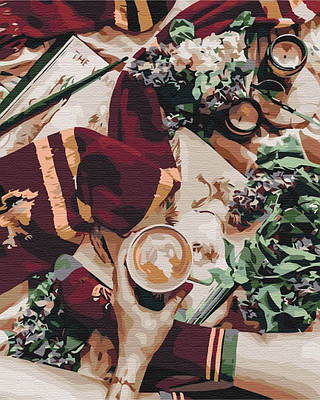 Картини за номерами 40×50. Кава в Гоґвортсі. Гаррі Поттер.