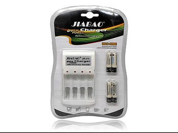 Комплект Зарядний + батареки мікропалчик JB-212, AAA (60 шт./ясть)