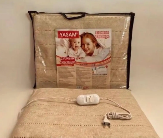 Електро простирадло турецька з підігрівом, электропростыни електроковдри електрогрілки 120х160 Бежевий, фото 1