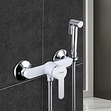 Гігієнічний душ Frap F2041-8, білий/хром, фото 2