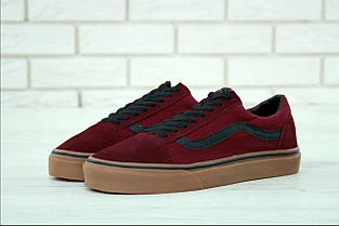 Кеди Vans Old Skool Bordo Gum (Ванс Олд Скул унісекс бордові), фото 4