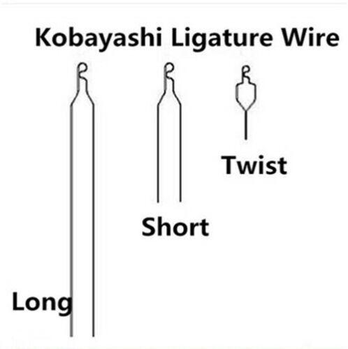 Металева лігатура Кобаяші довга, 0.010, 155мм, 100 шт.