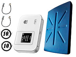 Повний комплект для 4G/LTE/3G з Huawei E5372s-32 і 5G Антена планшетна MIMO 2 × 36dbi (36~48)