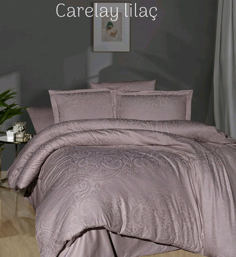 Постільна Білизна LaRomano Tencel CARELAY LILAC євро Туреччина