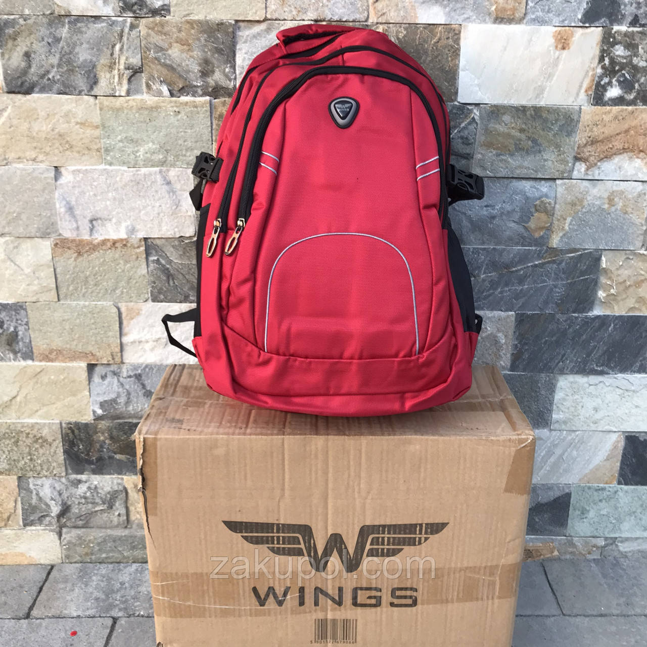 Рюкзак міський Wings BP52 Червоний, фото 1
