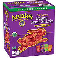 Органические фруктовые снеки Annie's Homegrown Organic Bunny Fruit Snacks в виде кроликов с разными вкусами