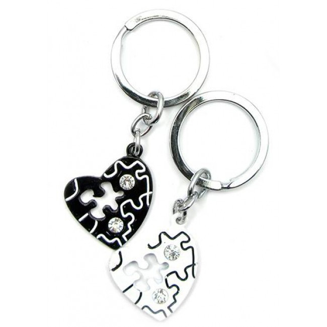 Брелоки подвійні для ключів Сердечка, фото 1
