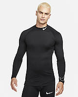 Nike Pro Dri-FIT Mock Long-Sleeve Tight Top - Компрессионная Кофта с Воротником