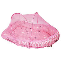 Детская переносная складная кроватка с москитной сеткой Portable Baby Bed, бескаркасная детская кроватка