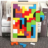 Розвиваюча дерев'яна головоломка Танграм 3D, фото 7