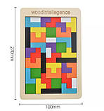 Розвиваюча дерев'яна головоломка Танграм 3D, фото 8