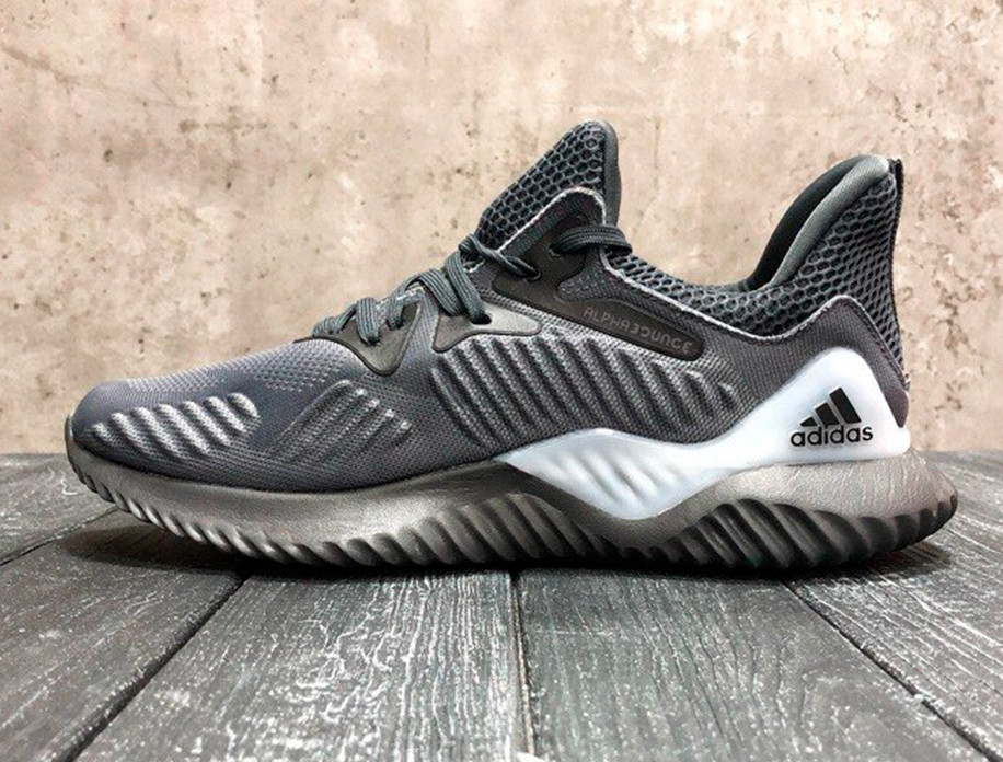 Купить Кроссовки мужские Adidas Alphabounce 2 2018 Grey Black / Кроссы ...