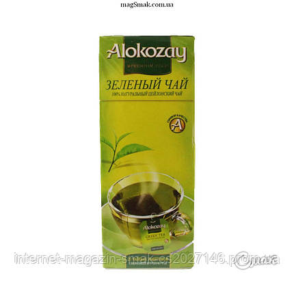Чай Alokozay зелений, 25 пакетів, фото 2