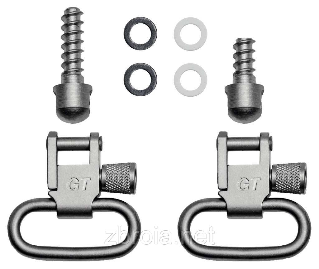 Набір антабок GrovTec 2.5 см з монтажними гвинтами для дерева (нікельовані)