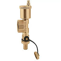 Блок колекторний Caleffi з повітровідвідником і зливним клапаном 1 1/4" (599671)