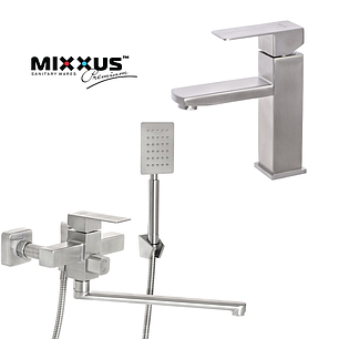 Набір змішувачів для ванної Mixxus KUB 006 + Умивальник Mixxus KUB 001, фото 3