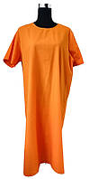 Сукня літня бавовна розмір 52-56 оранжева C4546-XL
