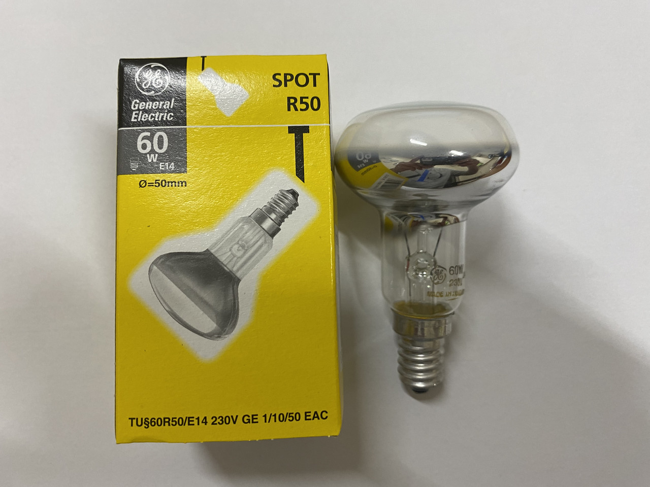 Лампа рефлекторна General Electric Spot R50 230v-60w E14