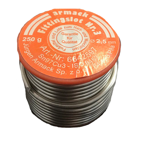 Припой для пайки медных труб Armack Löttechnik NR.3 Ø2,5 250г, цена 600 ...
