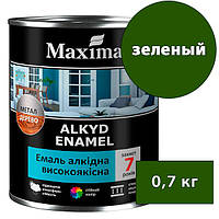 Эмаль алкидная высококачественная Maxima - 0,7 кг, зеленый