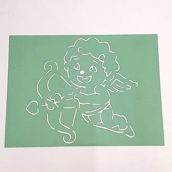 Трафарет Купідон No2 9.5х13 см