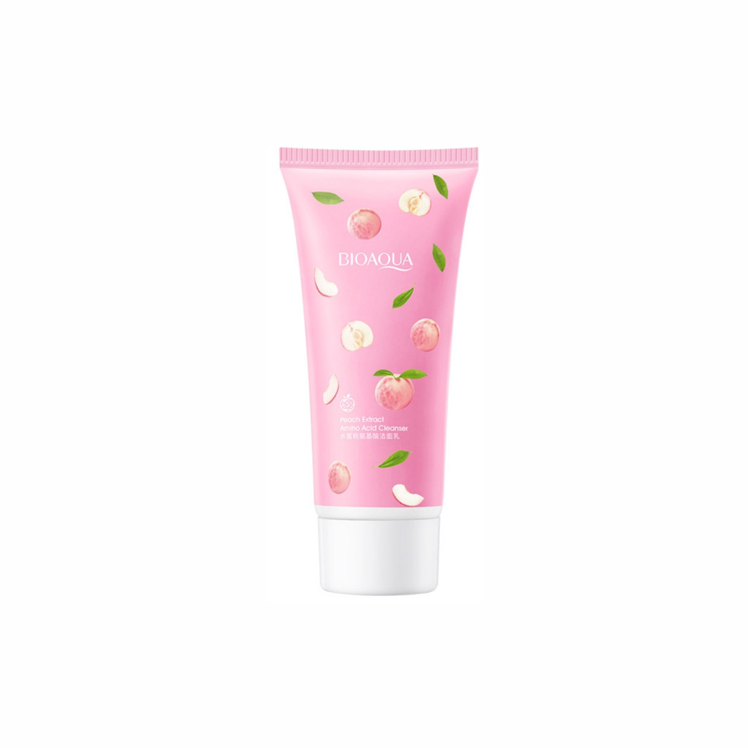 Пінка для очищення шкіри обличчя з екстрактом персика Bioaqua Peach Extract Amino Acid Cleanser