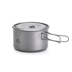 Титановий казанок Naturehike TDG01 outdoor Ti pot 800 мл NH18T101-A silver