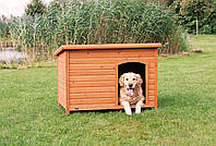Будка для собаки с плоской крышей natura, XL: 116 x 82 x 79 см, коричневый