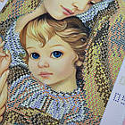 МД-с Мадонна з дитям (сепія), набір для вишивання бісером ікони, фото 5