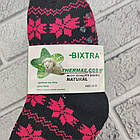 Шкарпетки-тапочки дитячі хутро заворот сніжинка Bixtra HL-1714 р27-31/32-35 асорті 30033153, фото 4