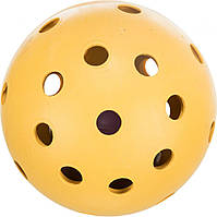 Игрушка "Мячик с дырочками и колокольчиком" для слабовидящих и слепых собак, ф 7 см