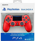 Бездротовий ігровий контролер Джойстик геймпад PS4 DualShock wireless controller пс4 PC Червоний, фото 2