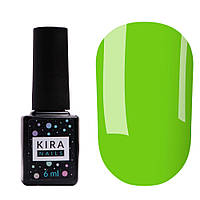 Гель-лак Kira Nails №125 (приглушений світло-зелений, емаль), 6 мл