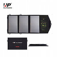 Сонячна панель портативна Allpowers 21 W (AP-SP5V21W) 21Вт/5В  для гаджетів 2 USB порти