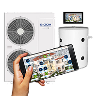 Тепловий насос 17 кВт повітря вода для опалення будинку SIGOV HP/AL-H60/5DR2