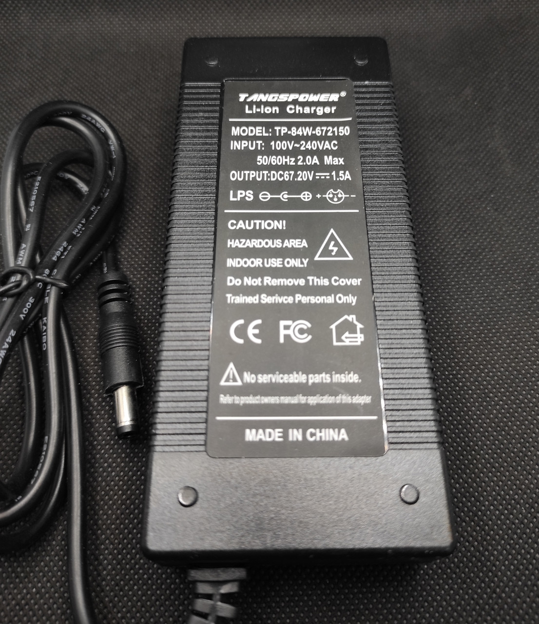 Зарядний пристрій TP-672150 для 16Li-Ion (60V) 67,2 В макс1,5A (1,27 А)