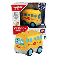 Детская игрушка «Школьный автобус Kimi со световым и звуковым эффектом , желтый». Производитель - Kimi