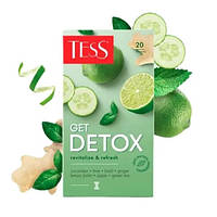 Чай TESS Get Detox Зелений в фільтр - пакетах 20 х 1,5 г (4823096809069)