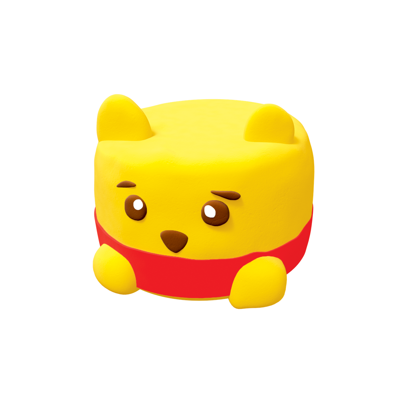 Набір для ліплення з повітряним пластиліном Squishy Squiny Pooh ТМ Lovin 70128 сквіш Вінні Пух м'ялка антистрес Ловін, фото 1