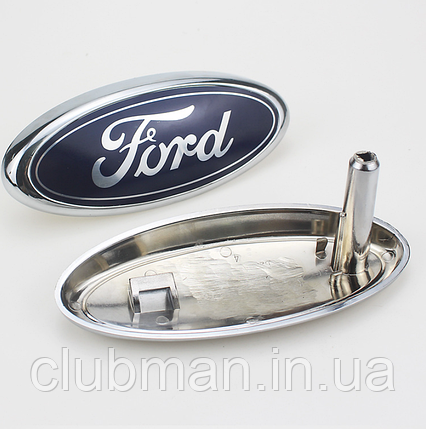 Емблема решітки радіатора FORD (Форд) 147 х 61 мм Focus, C-Max, Kuga, Mondeo, Transit, Connect, фото 2