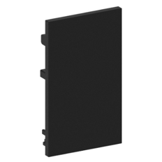 Заглушка чорна 54х26,5mm на магнітну шину MAGNITRACK LC 48V LTR-M116-end