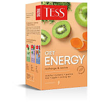 Чай TESS Get Energy Зелений в фільтр - пакетах по 20 х 1,5 г (4823096809021)