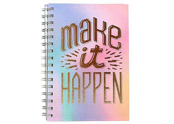 Зошит на спіралі А5 "MAKE IT HAPPEN" 4049