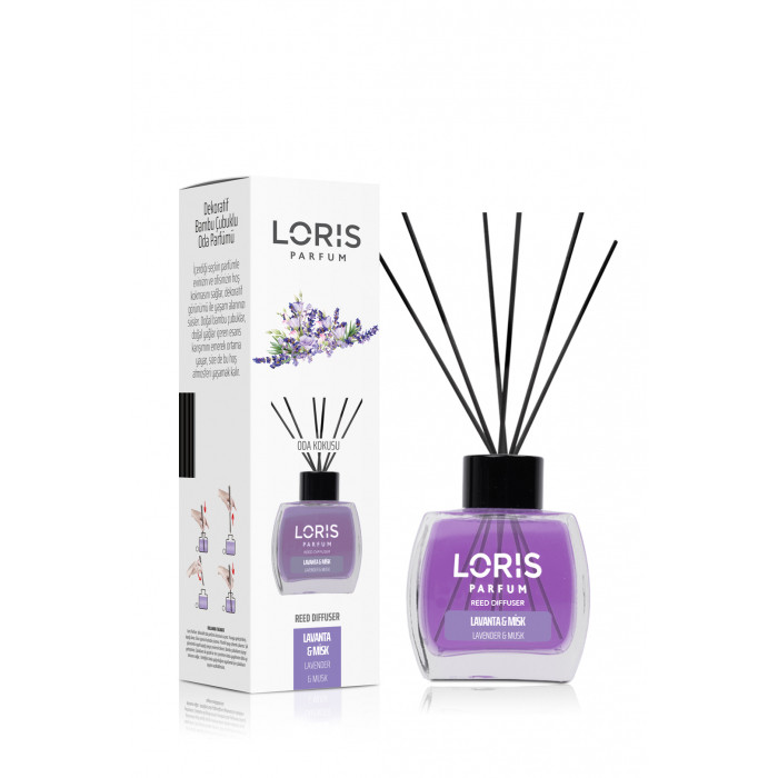 Аромадифузор Loris parfum Лаванда та мускус (Reed Diffuser "Lavender Musk") 120мл - Парфумований, фото 1
