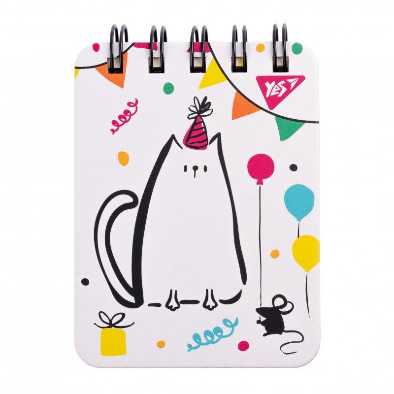 Блокнот YES А7/100л. у лінію "Sketch animal. Cat" 681822