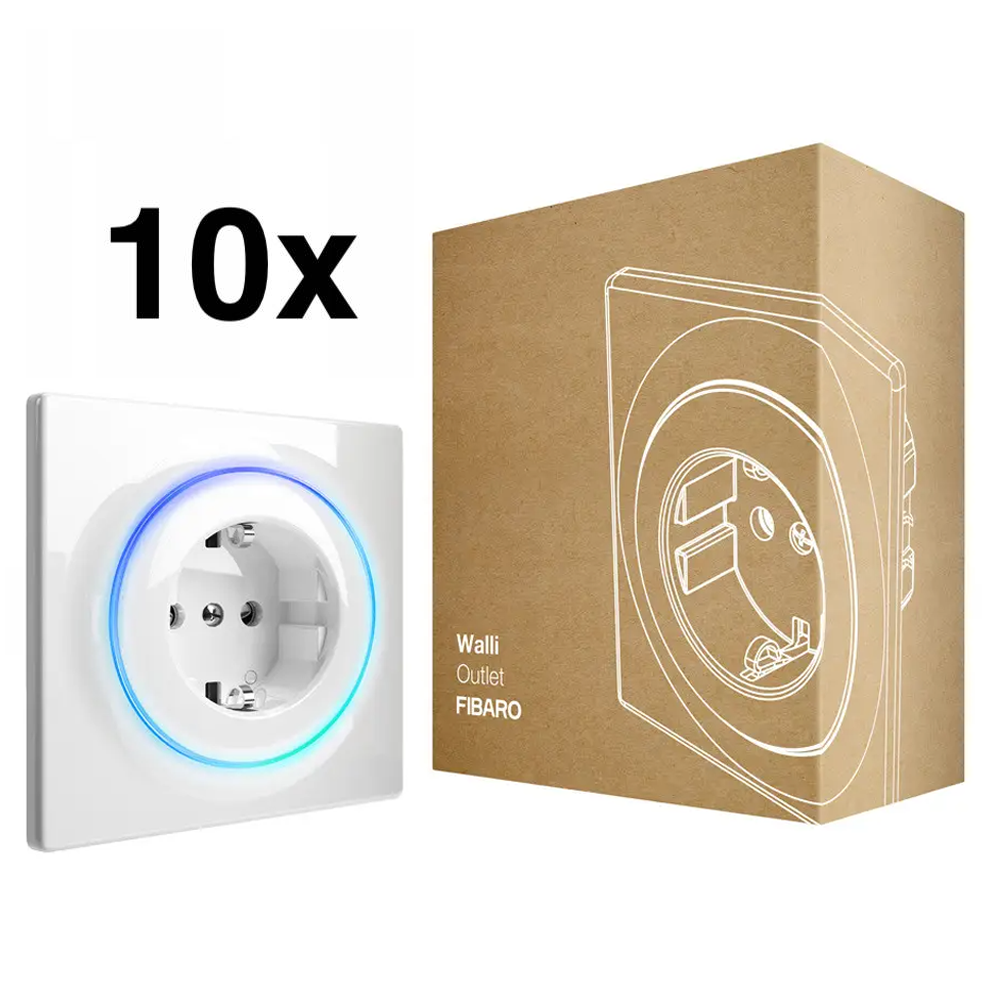 Розетка Z-Wave FIBARO Walli Outlet — 10 шт.